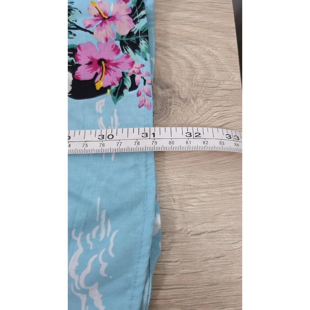 Ron Jon Surf Shop Teal Blue Hawaiian Shirt Tropical Toucan NWT - Picture 8 of 8